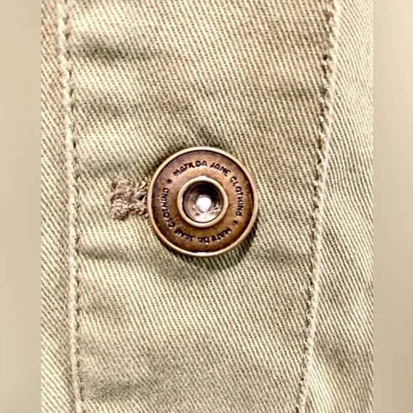 MATILDA JANE Jacket Moments with You Size XS Army Green Pockets Patchwork. - Picture 8 of 14